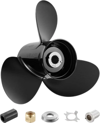 VEVOR Outboard Propeller, Upgrade OEM 15 Spline Tooth Aluminum Outboard Boat Propeller Fit Mercury Engines 40-140 HP, 4-1/4