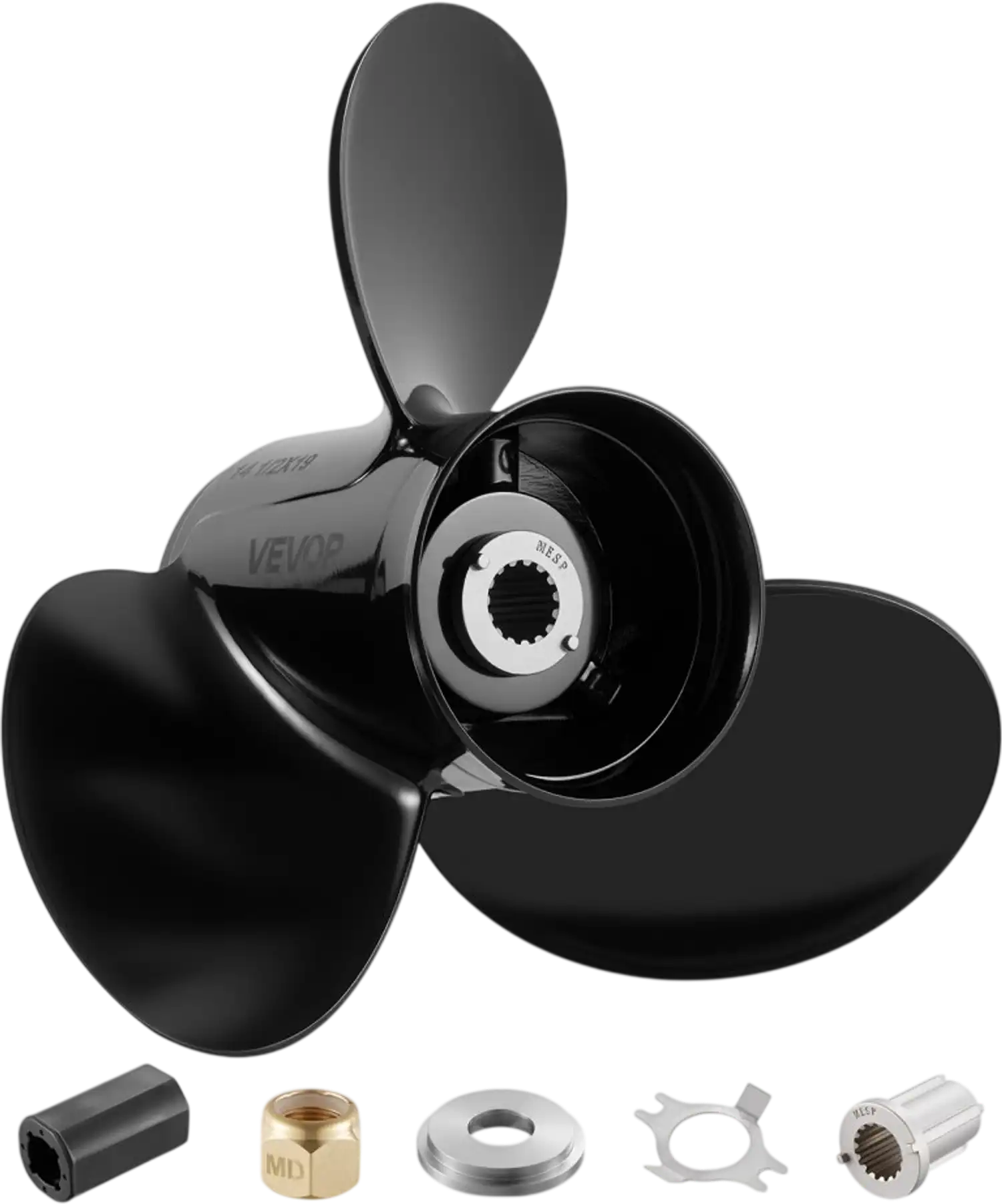 Vevor Outboard Propeller 3-Blade 14.5 x 19