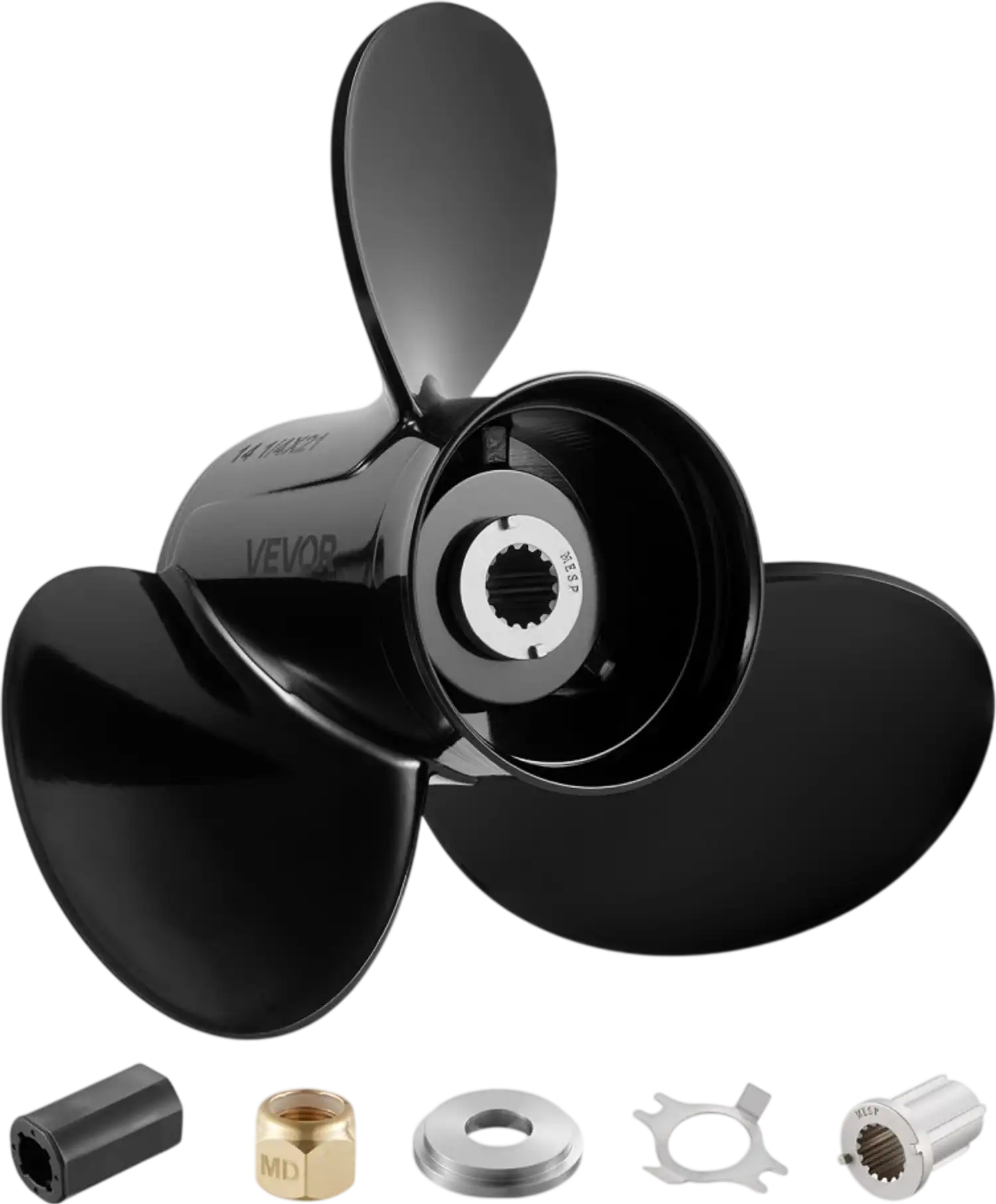 Vevor Outboard Propeller 3-Blade 14.25x21