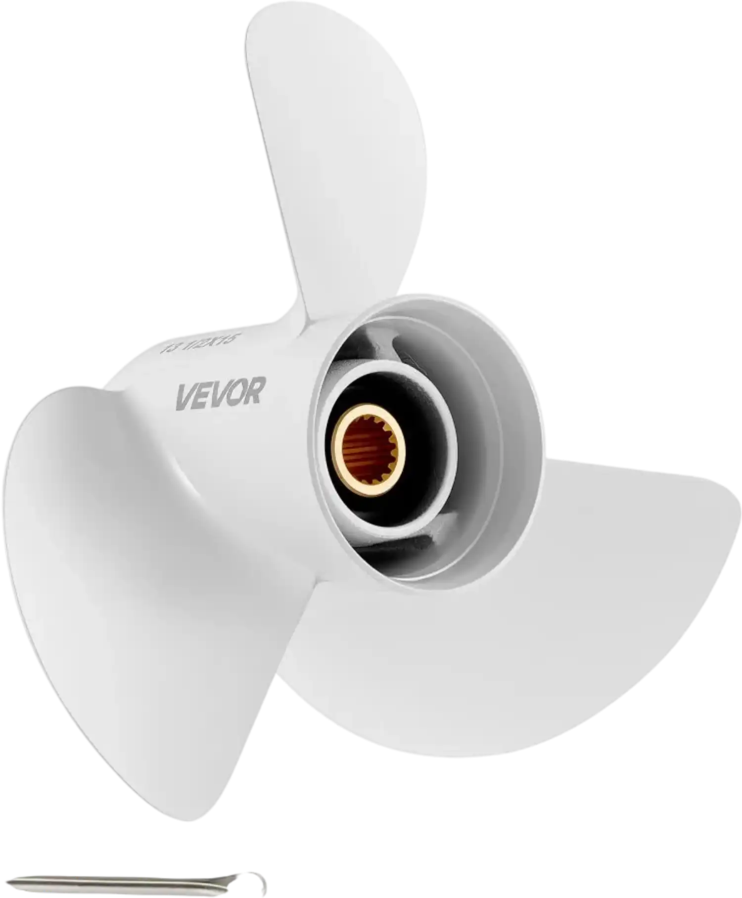Vevor Outboard Propeller Aluminum 3-Blade RH 13-1/2 x 15 for Yamaha 60-130 HP New