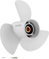 VEVOR Outboard Propeller, Upgrade OEM 15 Spline Tooth Aluminum Outboard Boat Propeller Fit Yamaha Engines 50-130 HP, 4-1/4" Gearcase, 3-Blade, RH (Right Hand Rotation), OEM Parts No. 6E5-45954-00-EL