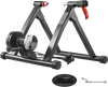 VEVOR Bike Trainer, 6 Level Resistance, 26-29 in & 700C Wheels, Foldable Magnetic Bicycle Stationary Stand for Indoor Exercise Riding with Quick Release Skewer & Front Wheel Riser Block for Road Bikes
