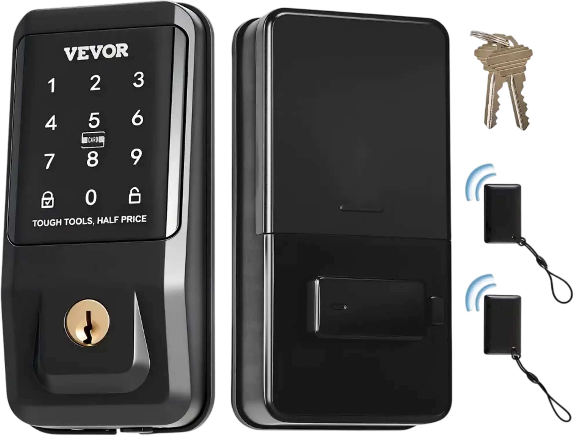 Vevor Electronic Deadbolt Keyless Entry Door Lock Matte Black New