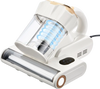 VEVOR Mattress Vacuum Cleaner, 550W Bed Vacuum Cleaner with 18Kpa Powerful Suction and Dual Dust Bin, HEPA Filter & Heating, Ultrasound Tech & Cleaning Lights, Handheld for Bed, Sofa, Corded, White