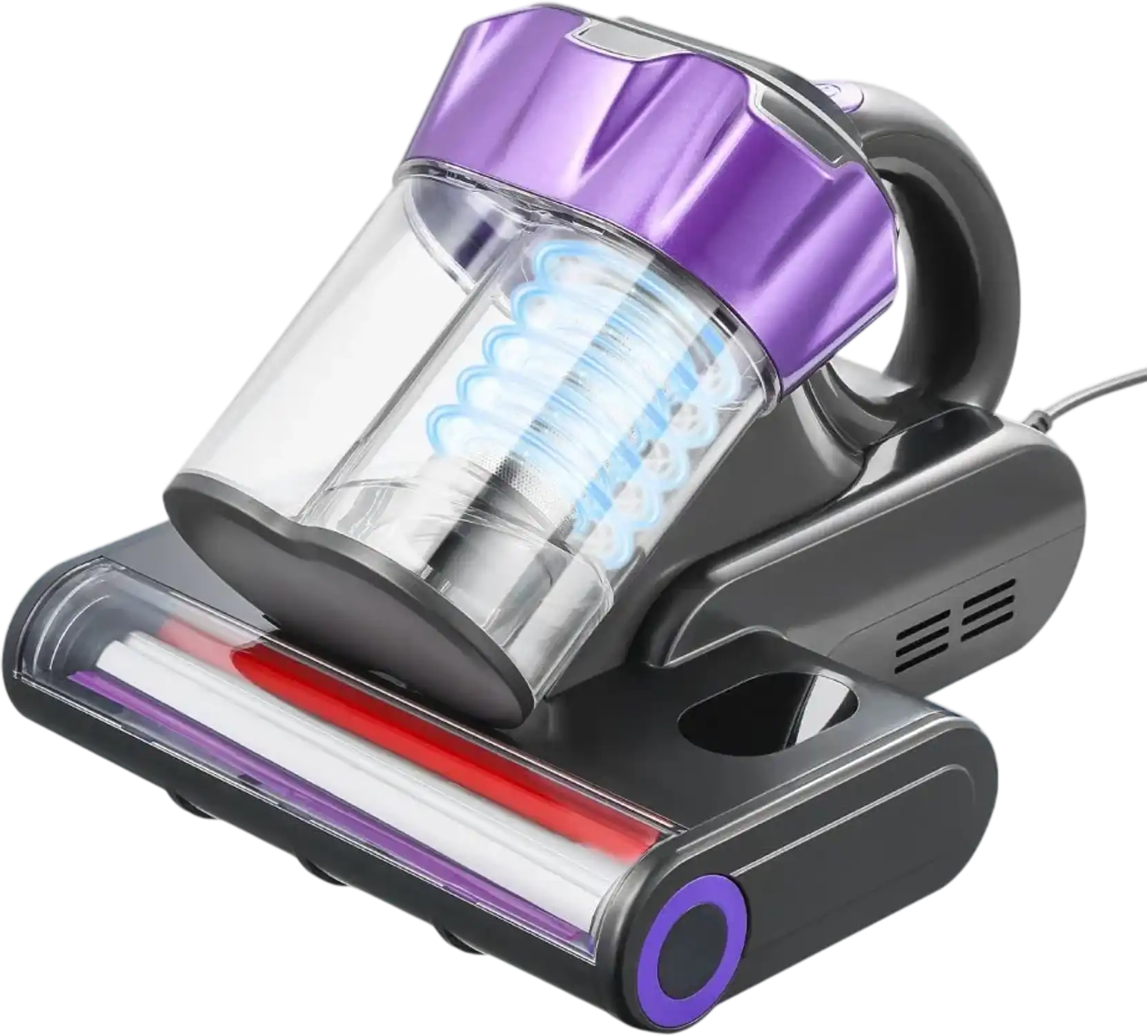 Vevor Mattress Vacuum Cleaner 550W 18KPa HEPA Filter Heating Gray New