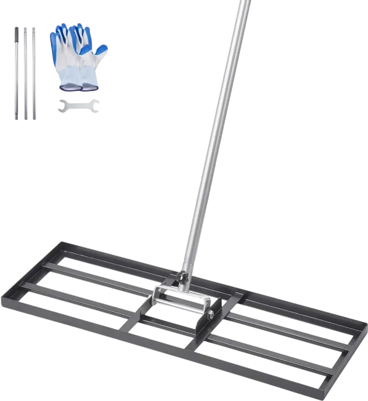 Vevor Lawn Leveling Rake Heavy-Duty Carbon Steel Soil Leveler with 83.9