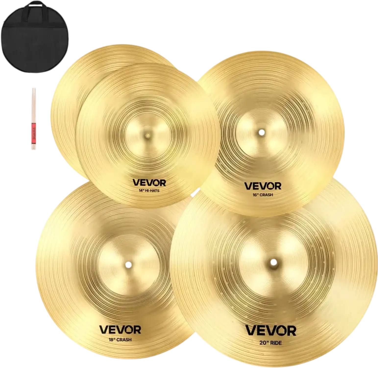 Vevor Cymbal Set 4-Piece 14