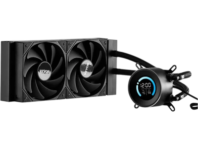 VEVOR CPU Liquid Cooler, AIO CPU Water Cooler - 120mm PWN Fans, Pump, 1.8'' Display, Max. 2200RPM CPU Cooling Fan, Efficient Black PC Water Cooler for Intel 115X/1366/2011/1700/1200, AMD AM4/AM5