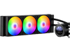 VEVOR CPU Liquid Cooler, AIO CPU Water Cooler - 3 x 120mm PWN Fans & Pump, Customizable Black PC Liquid Cooler with 2.1'' LCD Display & ARGB light, for Intel 115X/1366/2011/1700/1200, AMD AM4/AM5