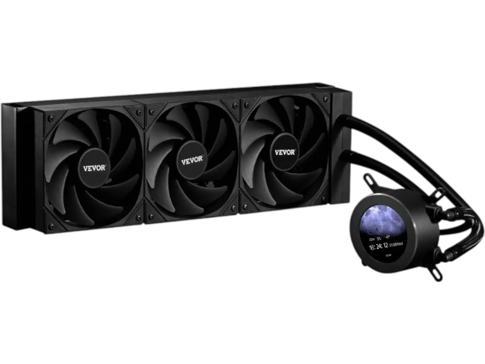 Vevor CPU Cooler AIO Water Cooler with 3 x 120 mm PWM Fans & 2.1