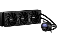 VEVOR CPU Liquid Cooler, AIO CPU Water Cooler - 3 x 120mm PWN Fans, Pump & 2.1'' LCD Display, Max 2200PRM Black CPU Cooling Fan, Compatible for Intel 115X/1366/2011/1700/1200, AMD AM4/AM5