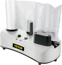 VEVOR Air Cushion Machine, Sealing Speed 7.2-7.8 ft/min Air Pillow Machine, 110V Air Pillow Packaging Machine, Portable Air Cushion Wrap Machine for Inflatable Packaging+164 ft/50 m Test Film Roll