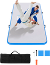VEVOR 10x5 ft Wrestling Mat Inflatable, Martial Arts Thick Mat for Outdoor Indoor Home Gym Exercise, PVC Foldable Training Mats with 600W Air Pump, for Gymnastics Tatami Jiu Jitsu BJJ MMA Judo, Gray