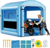 VEVOR Inflatable Paint Booth, 9.84 x 8.2 x 8.2 ft, Inflatable Spray Booth with 550W Powerful Blower and Air Filter System, Round Roof with Light Hook, for Painting Bicycle, Motorcycle, and Furniture