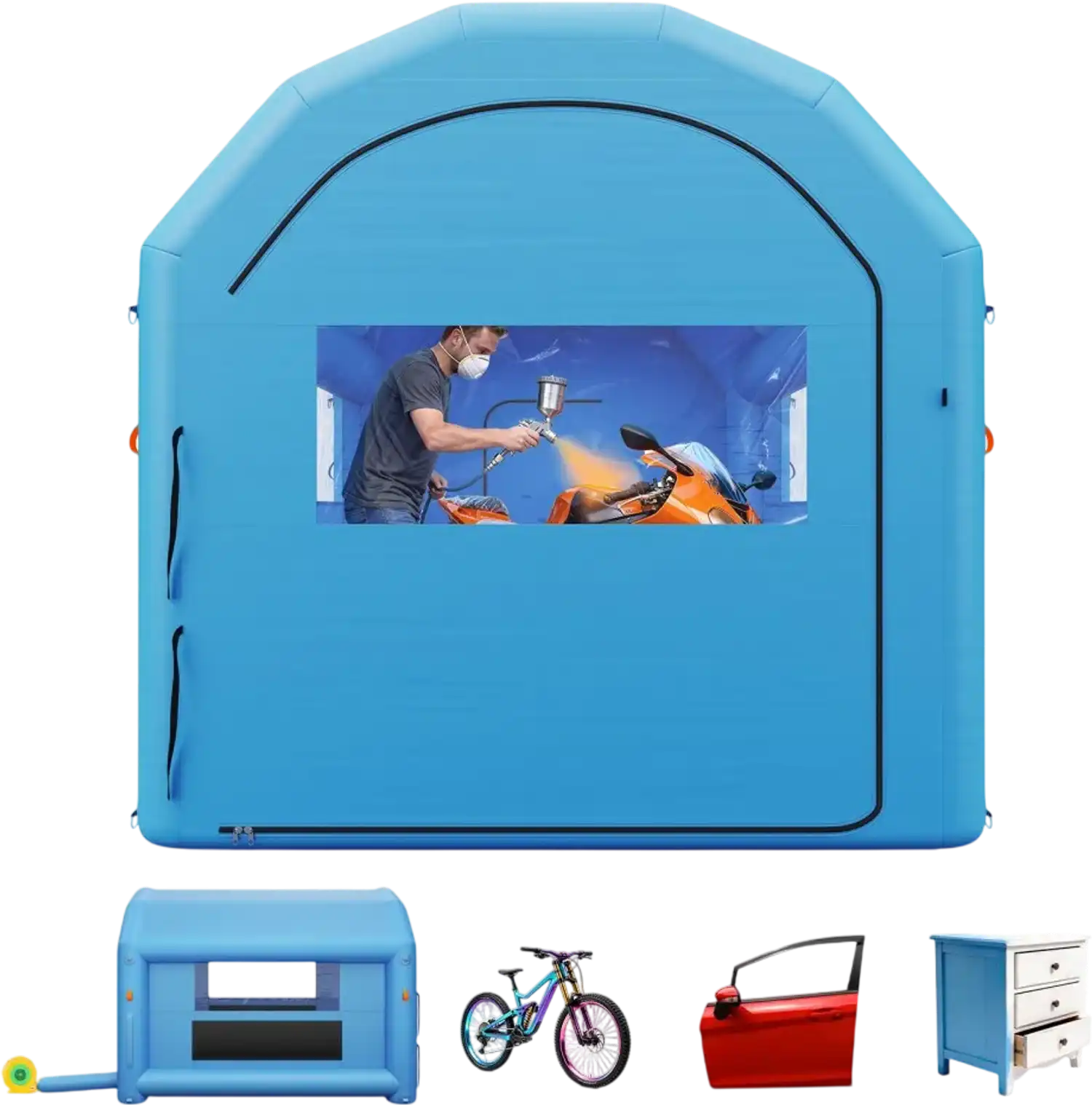 Vevor Inflatable Paint Booth 13' x 10' x 9' Portable Spray Booth New