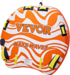 VEVOR Towable Tubes for Boating, 1-2 Riders Inflatable Towable Tube for Boat to Pull, 340lbs Capacity Boat Tubes and Towables for Water Sports - with Fins, Double-Stitched Nylon Cover & Padded Handles