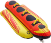 VEVOR Towable Tubes for Boating, 1-3 Riders Inflatable Boat Tubes and Towables, 510lbs Capacity Hot Dog Water Sport Tube for Boat to Pull - with Full Nylon Cover, Padded Handles & Speed Safety Valve