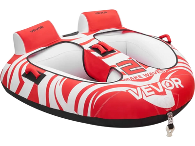 Vevor Towable Tube 2-Rider Inflatable Boat Tube 340 lbs Water Sport Tube New
