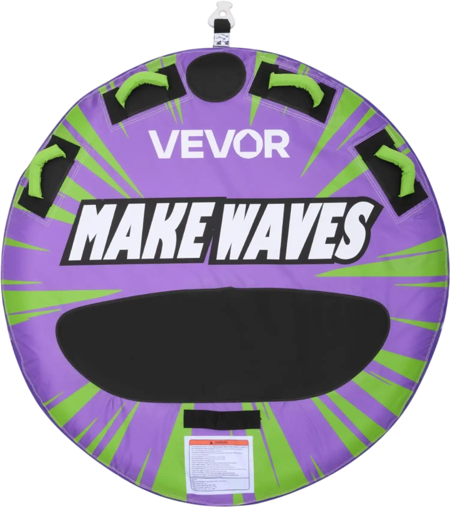 Vevor Towable Tube 2-Rider Round Inflatable Boat Tube 340 lbs New
