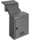 VEVOR Through The Wall Drop Box, Heavy Duty Steel Through The Wall Mailbox with 2.8-7.9" 13" Combination Lock, 12.5x6.3x16.9 Mail Drop Box, Dark Gray