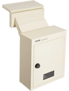 VEVOR Through The Wall Drop Box, Heavy Duty Steel Through the Wall Mailbox with 2.8-7.9" 13" Combination Lock, 12.5x6.3x16.9" Mail Drop Box, Beige