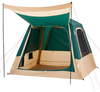 VEVOR Camping Tent, 4 Person Inflatable Cabin Tent with Rechargeable Pump, TPU Air Tube & 5 Large Mesh Windows, Portable Easy Setup Waterproof with Carry Bag for Family Outdoor Camping & Hiking, Green