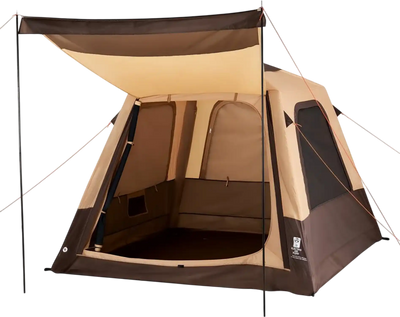Vevor Camping Tent 4-Person Inflatable Cabin Waterproof Beige New