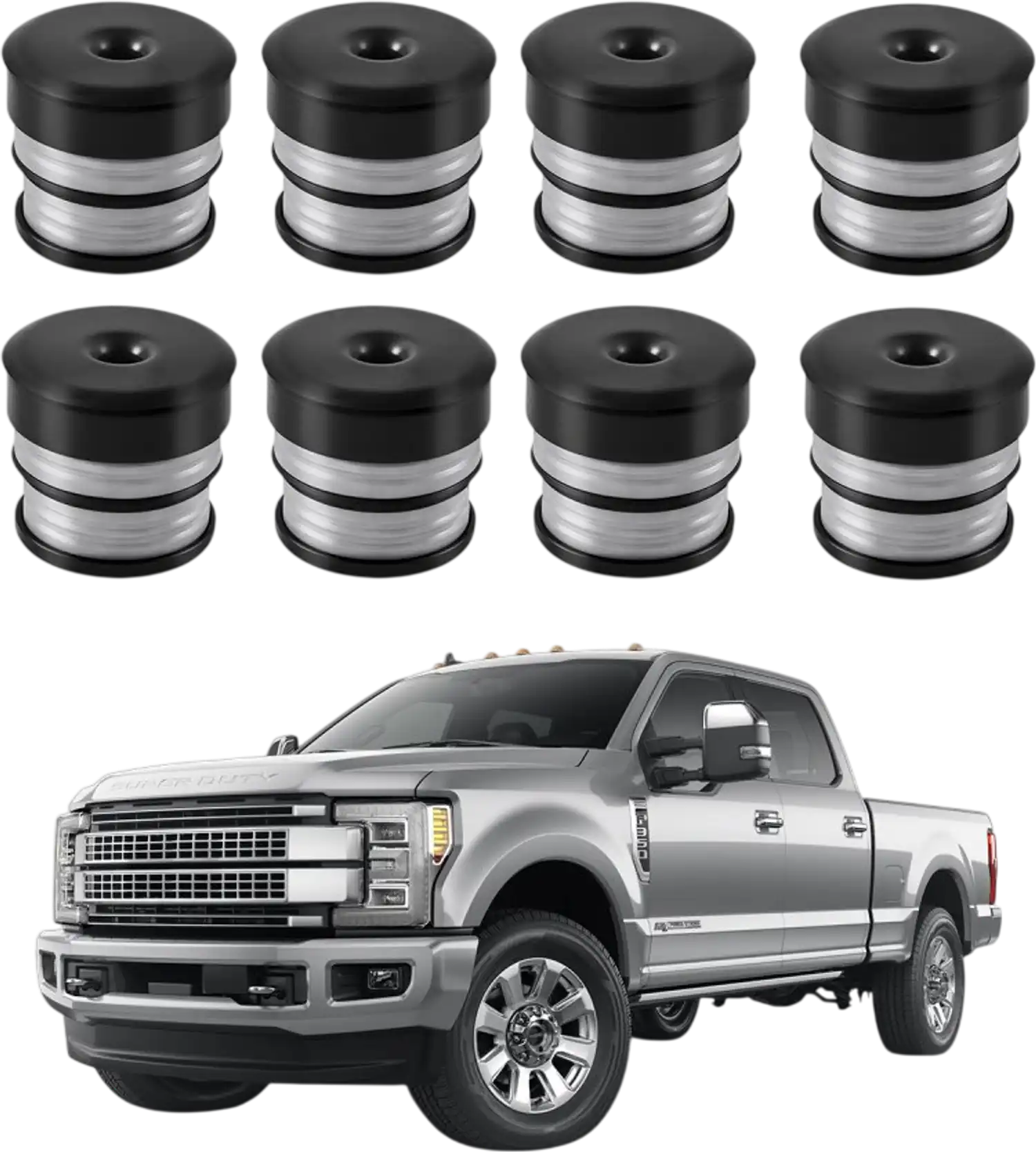 Vevor Body Mount Bushing Kit 64-Pc for 2008-2016 Ford F250 F350 Super Duty Gray New