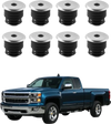 VEVOR Body Mount Bushing Kit, Compatible with 1999-2007 Ford F250 F350, 60 PCS Polyurethane Body Mount Kit, Quick Replacement, Durable Components for Improving Bumpy Driving Performance, Black