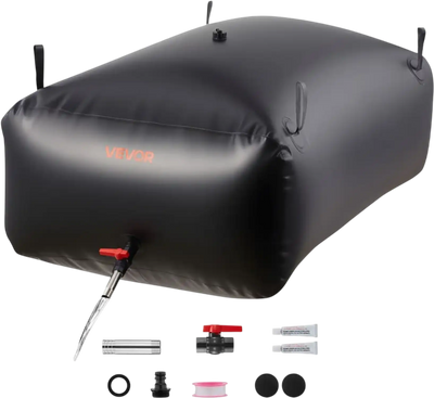 Vevor Water Storage Bladder 142.7 Gal Portable Collapsible PVC Water Bag New