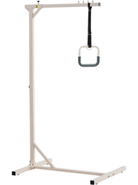 VEVOR Trapeze Bar for Bed Mobility, Heavy-Duty Steel Free Standing Trapeze Bar 250 LBS Weight Capacity, Hospital Bed Pull Up Assist for Elderly & Disabled, Ideal for Hospitals, Nursing Home, Home Care