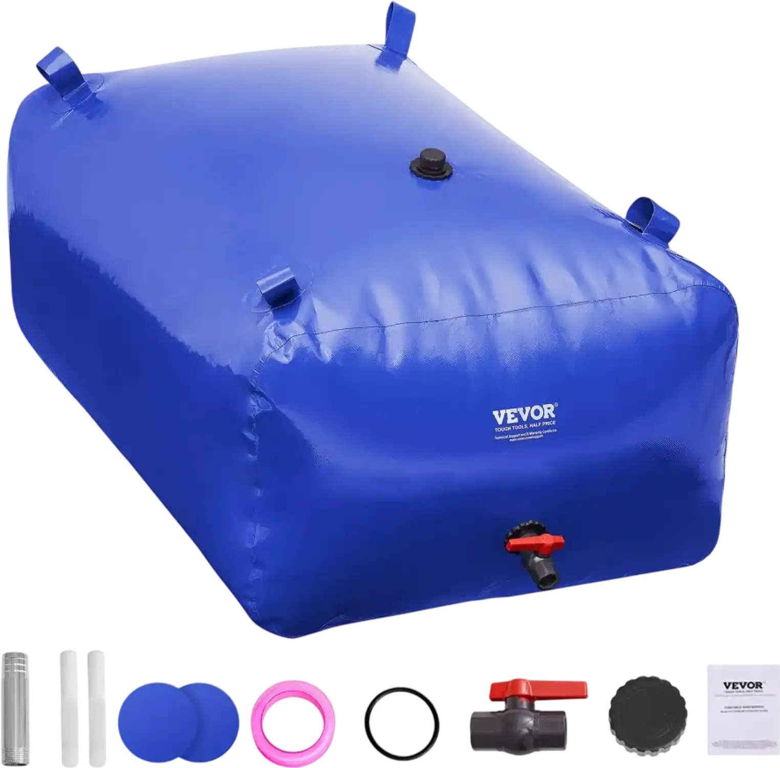Vevor Water Storage Bladder 105.7 Gallon Collapsible PVC Portable Water Tank New