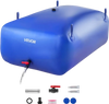 VEVOR Water Storage Bladder, 142.7 Gal Collapsible Water Storage Bag, Wear-Resistant 1000D PVC Soft Waters Bag, Leakproof Camping Tank Containers for Garden Irrigation RV Emergency Use, Blue