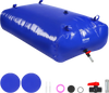 VEVOR 540L/142.7 Gallon Water Storage Bladder, RV Water Tank, 1000D Blue PVC Collapsible Water Storage Containers, Large Capacity Soft Water Bag, Portable Water Bladder, Fire Prevention, Camping