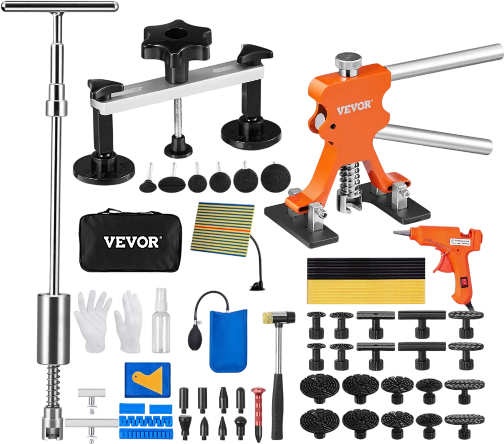 Vevor Dent Repair Kit 69-Pc Paintless Auto Body Dent Removal Tool Set New