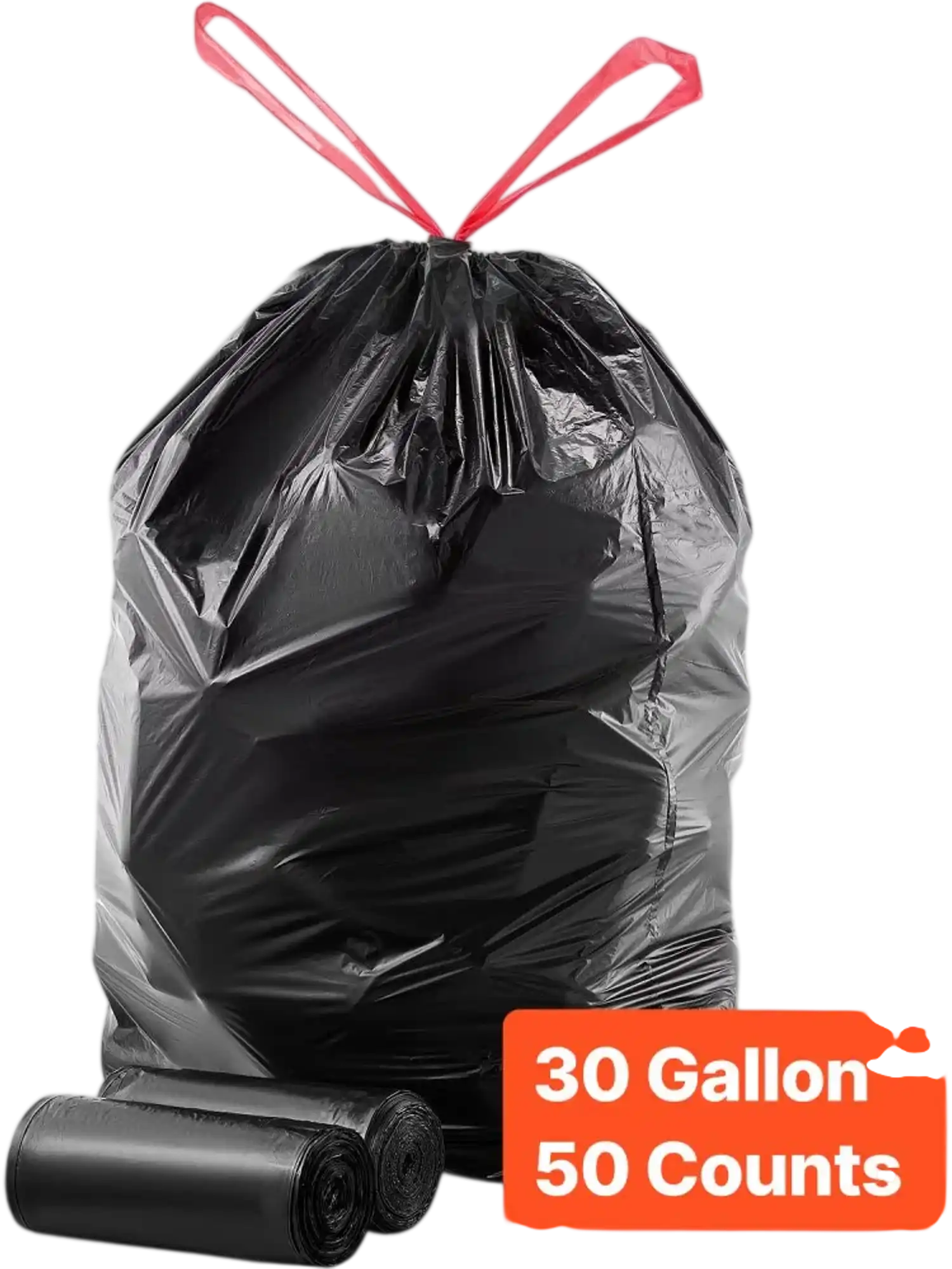 Vevor Trash Bags 30 Gallon Drawstring Tall Kitchen Garbage Bags 50 Count New