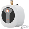 VEVOR Electric Mini-Tank Water Heater 2.5-Gallon Tank, 1440W Hot Water Boiler Storage, Safety Temperature Pressure Valve Easy Install, for Kichen Bathroom Restaurant, Shelf Wall Floor Mounted