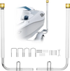 VEVOR Boat Trailer Guide, 46 in with LED Light Trailer Guide Poles, 2PCS High-Hardness Steel Guide-Ons, Wide Adjustable Trailers Guides with PVC Pipes, for Ski Boat, Fishing Boat or Sailboat Trailers