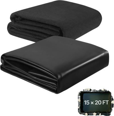 Vevor Pond Liner 15 x 20 ft. with Underlayment Leakproof 45 Mil Thickness New