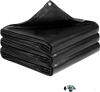 VEVOR 25 x 30 ft Pond Liner, 14 Mil Thickness, 3-Layer Reinforced PE Fish Koi Pond Liner for Outdoor Ponds, with Hemmed Edge and 4 Metal Buttonholes, for Water Garden, Waterfall, and Fountains, Black