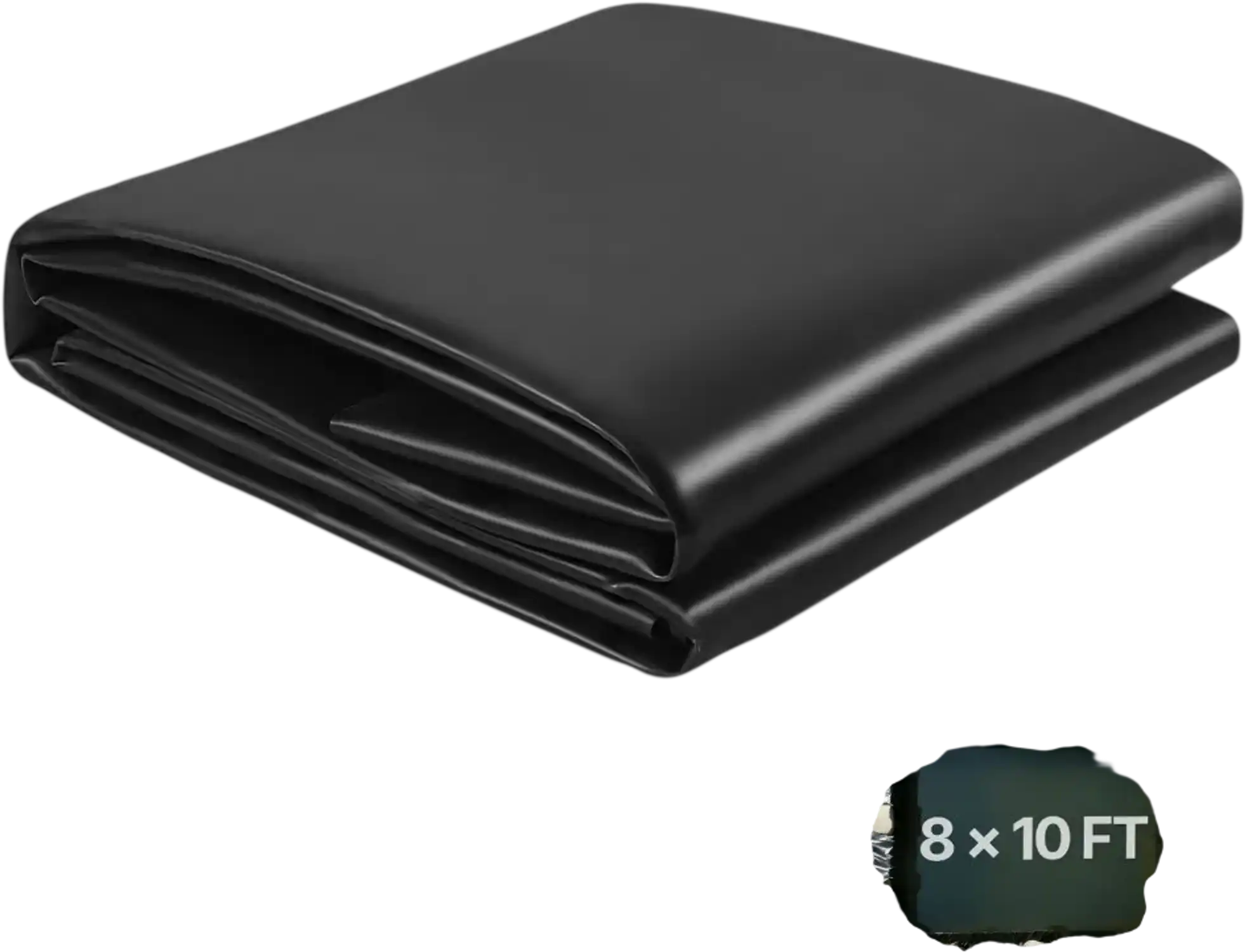 Vevor Pond Liner 8' x 10' 45 mil EPDM Rubber Fish Pond Liner Black New