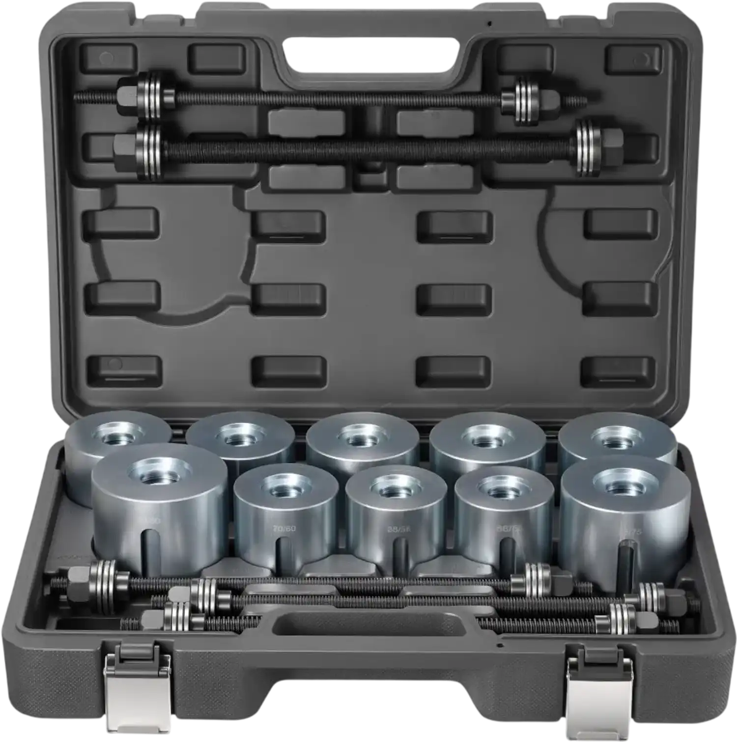 Vevor Press and Pull Sleeve Kit 27-Piece Steel Bush Removal Insertion Tool Set with Carrying Case New