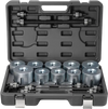 VEVOR Pull and Press Sleeve Kit, 27 PCS, Steel Bush Removal Insertion Sleeve Tools with Carrying Case, Compatible with LCV and HGV Engines, for Removing and Installing Bushings, Bearings, and Seals