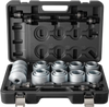 VEVOR Pull and Press Sleeve Kit, 28 PCS, Steel Bush Removal Insertion Sleeve Tools with Carrying Case, Compatible with LCV and HGV Engines, for Removing and Installing Bushings, Bearings, and Seals