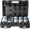 VEVOR Pull and Press Sleeve Kit, 36 PCS, Steel Bush Removal Insertion Sleeve Tools with Carrying Case, Compatible with LCV and HGV Engines, for Removing and Installing Bushings, Bearings, and Seals