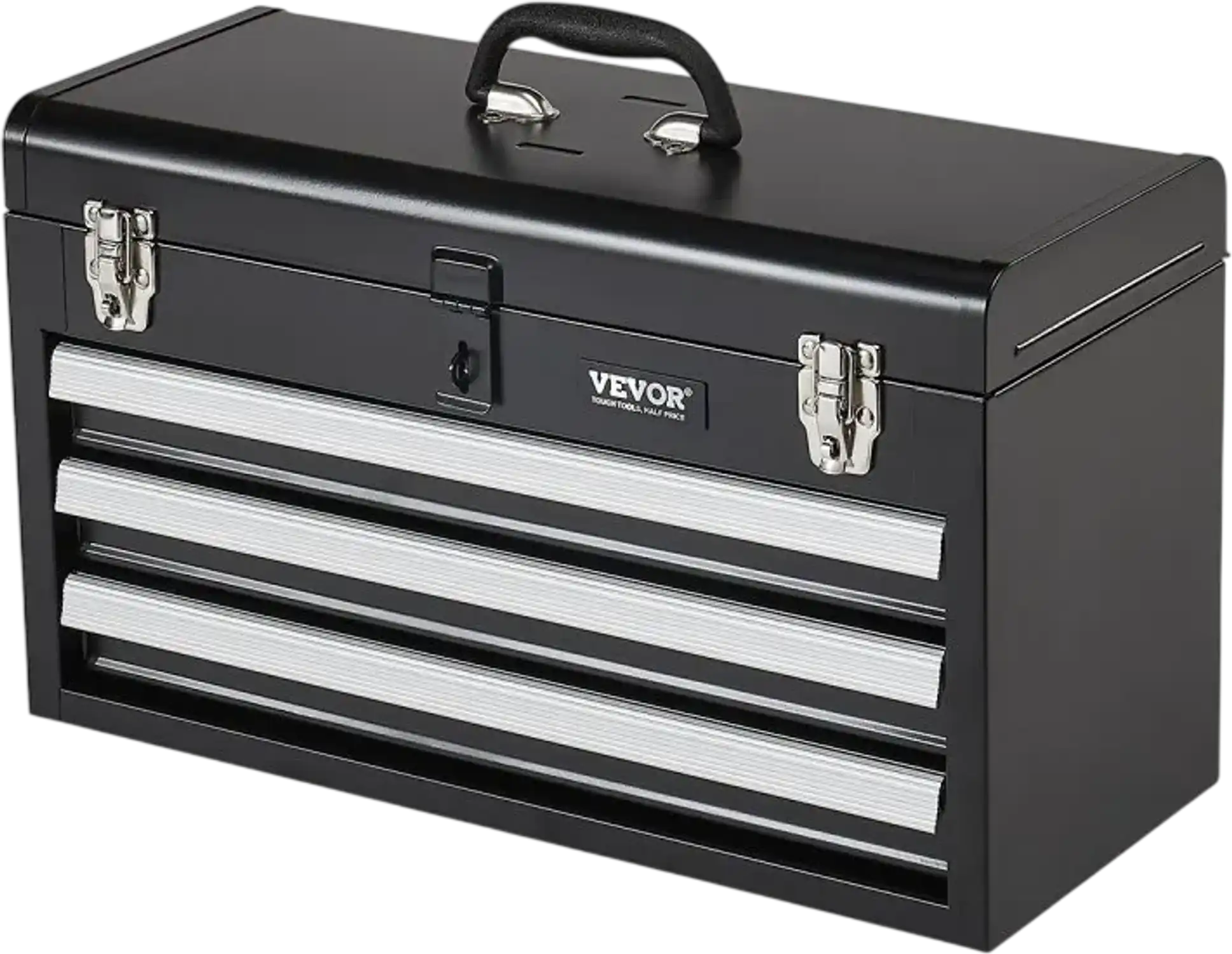 Vevor Tool Box Portable Metal Chest with 3 Drawers 20.5