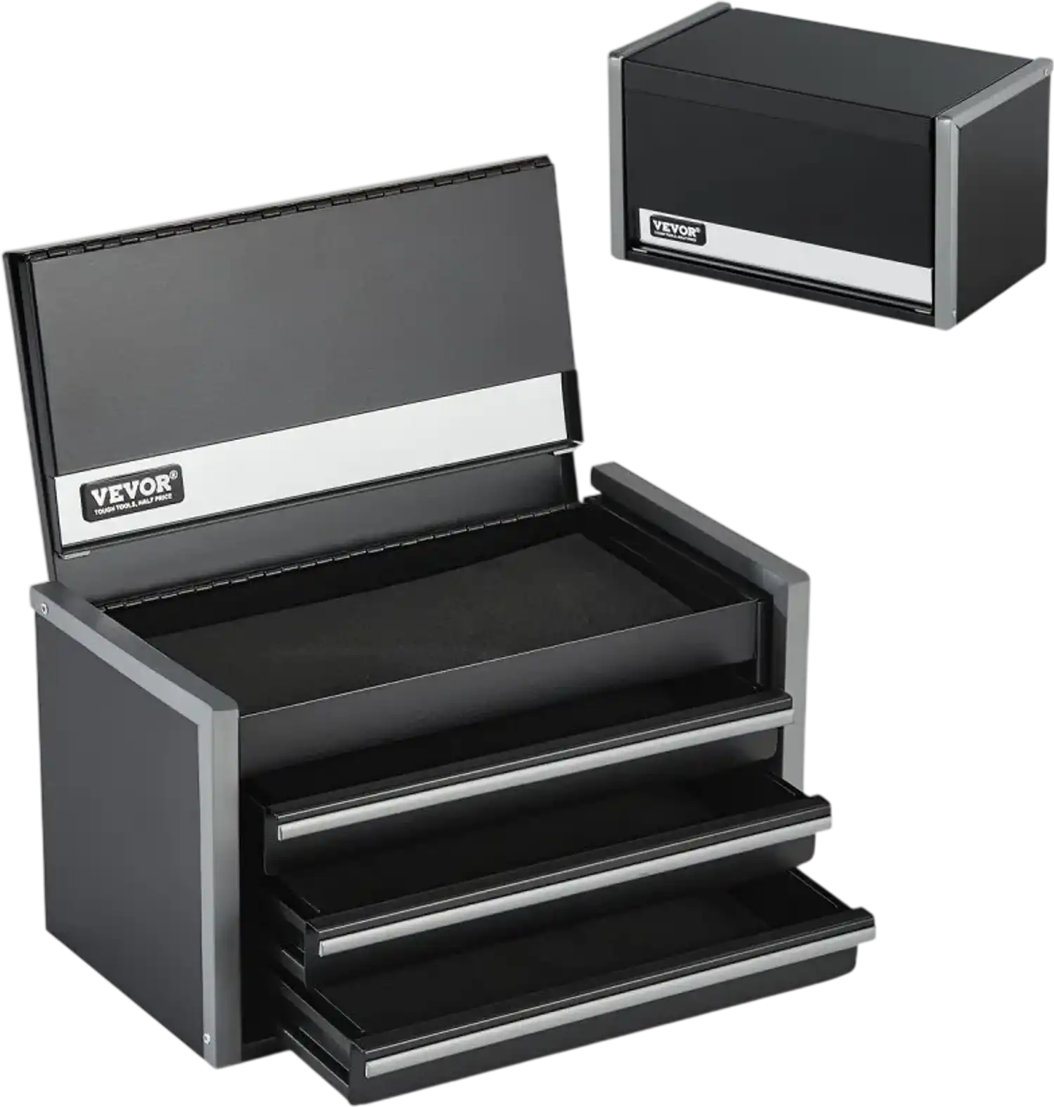 Vevor Metal Tool Box Portable 3-Drawer 8.6