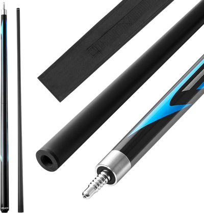 VEVOR Pool Cue, 1 Piece Jump Break Cue, 58 inch & 19.5 oz Break Cues Pool Stick, Breaks Stick with Carbon Fiber Shaft & Maple Cues Butt, Heavy Hitter Breaks Jump Billiard Cue for Adult, Home, Office
