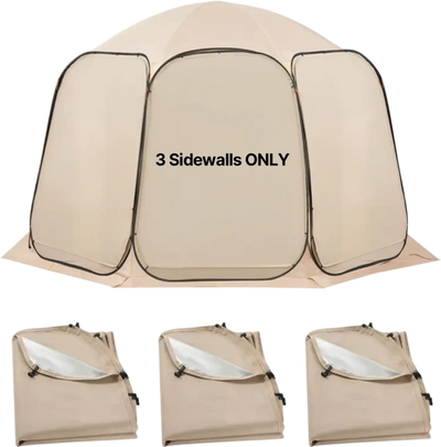 Vevor Canopy Covers Sun Shade Sail for 12' x 11' Screen House Tent Beige 3-Pack New