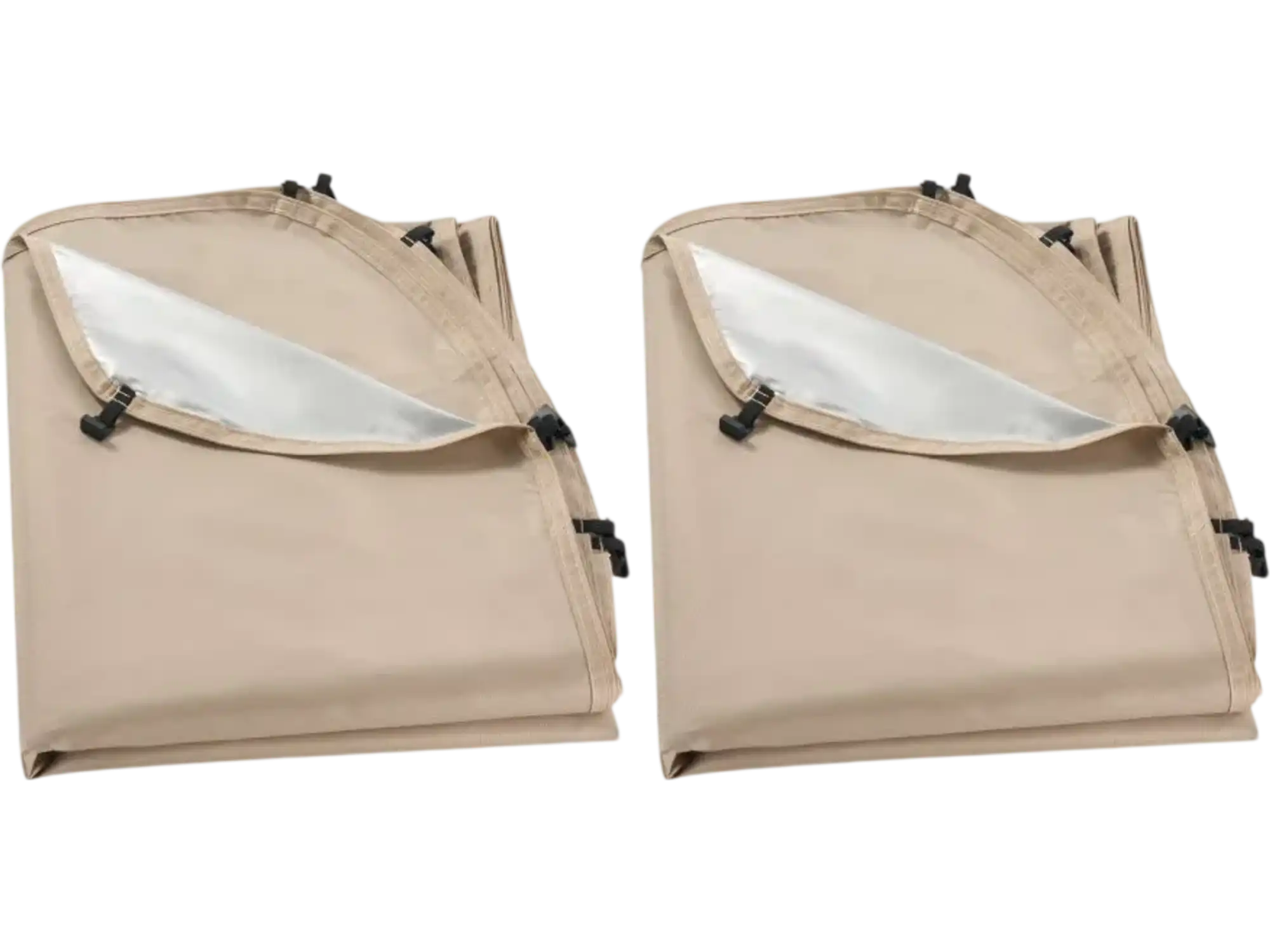 Vevor Canopy Covers Sun Shade Sail for 6' x 6' Screen House Tent 2-Pack Beige New